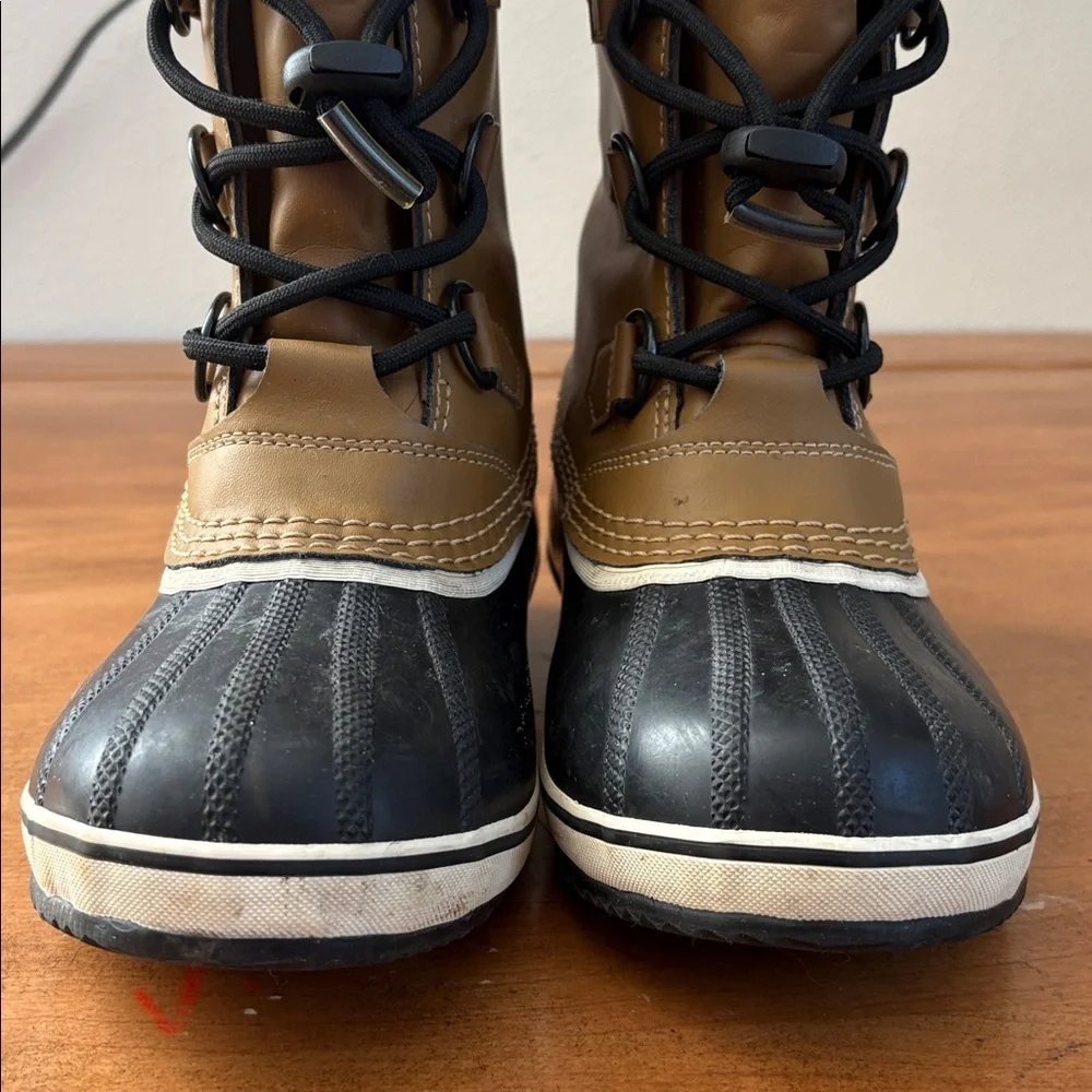 Sorel Brown and Black Insulated Boots Size 3